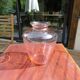 Vase verre boheme années 40