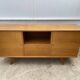 Sideboard very buffet type Scandinavian in raw pear wood 1950.