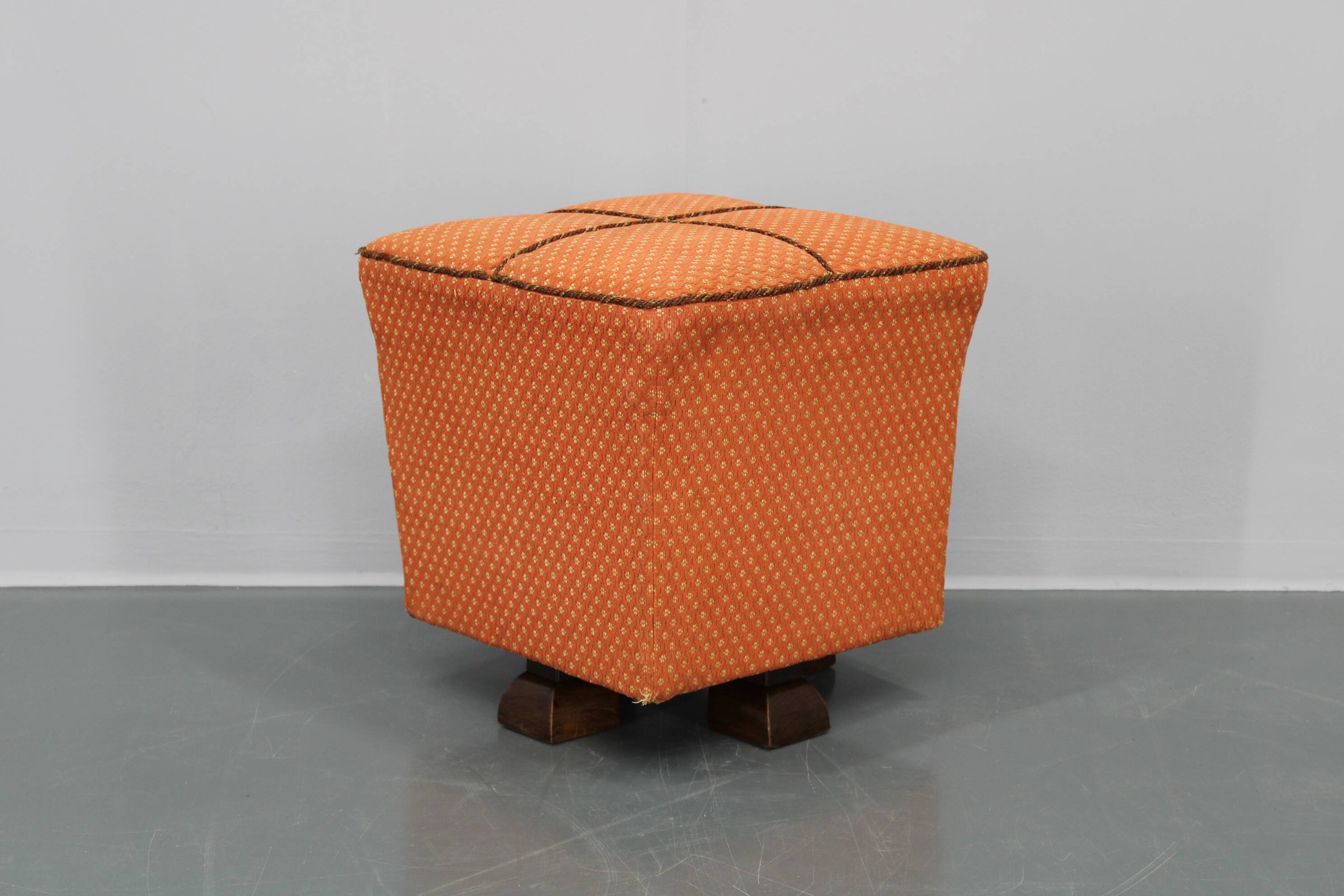 1930s Art Deco Tabouret, Czechoslovak