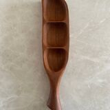 Plateau apéritif vintage en teck