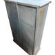 Blue patinated wardrobe in teak, furniture from India