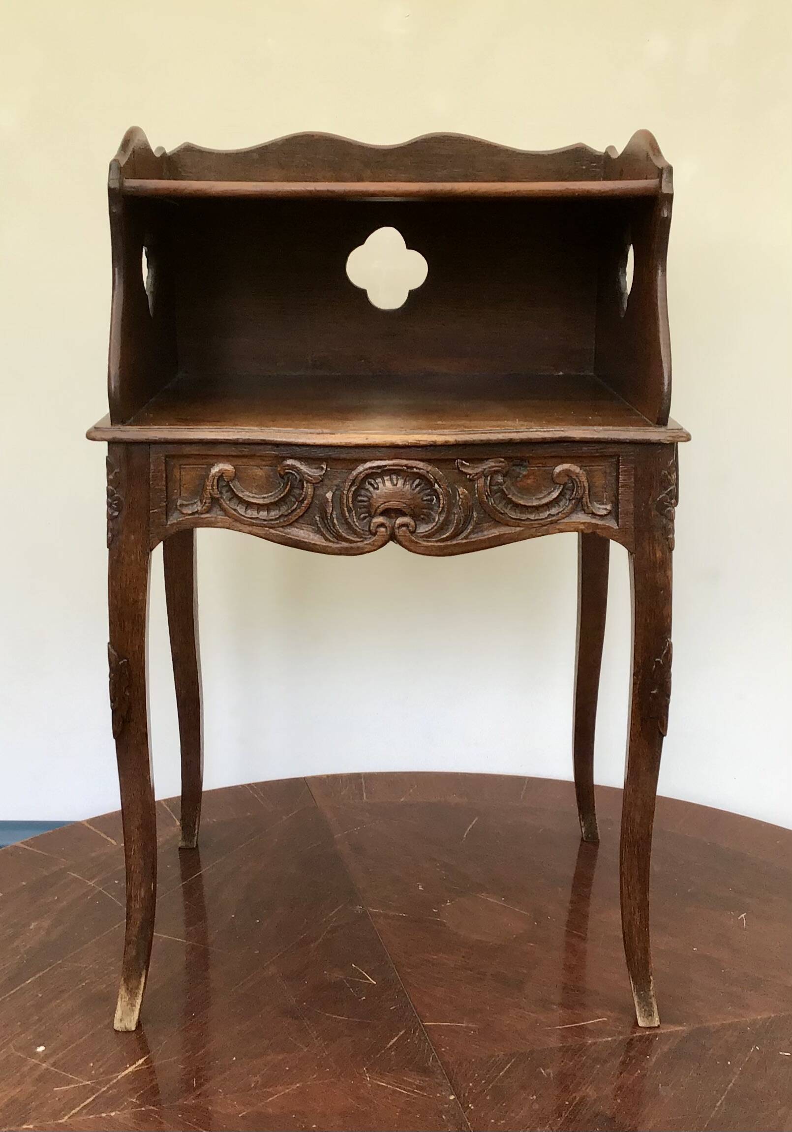 Bedside table - Oak - Louis XV Style - 19th century