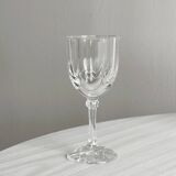 6 verres à liqueur vintage en verre transparent