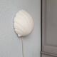 Glassh-tte Limburg 80s milky white glass wall lamp