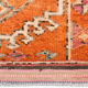 3x12 orange & beige long turkish vintage runner rug 387x87cm