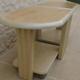 2 bedside tables or modern sofa ends on casters