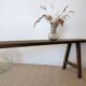 Large raw workshop bench with dowels - wabi-sabi spirit 175 cm