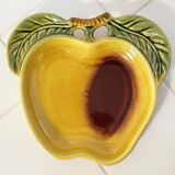 Vintage SECLA Majolica Tray in the Shape of an Apple, Made in Portugal