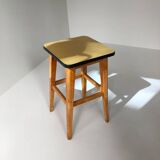 Vintage wood and formica stool