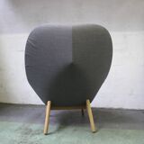 Uchiwa Quilt armchair, Hay