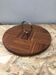 Old dish cheese platter wood + plexi + anse brass vintage kitchen
