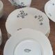 Tea service pieces in antique limoges porcelain with a cornflower pattern (for sale)