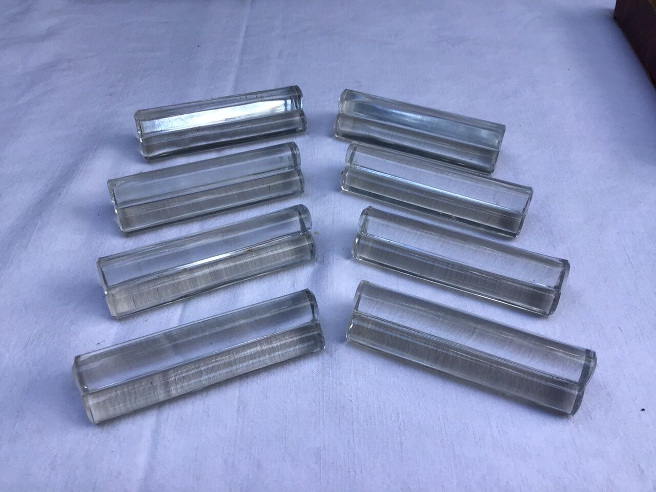 Set de 8 portes couteaux en cristal art déco