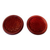 Pair of ceramic bottle coasters