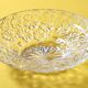 Bol en verre : Assiette florale bohème des années 60, Sklo Union / années 1960