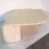 Travertin teardrop shaped coffee table, italy 1970