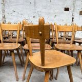 Set of 26 vintage Scandinavian design bistro chairs from 1960
