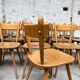 Set of 26 vintage Scandinavian design bistro chairs from 1960