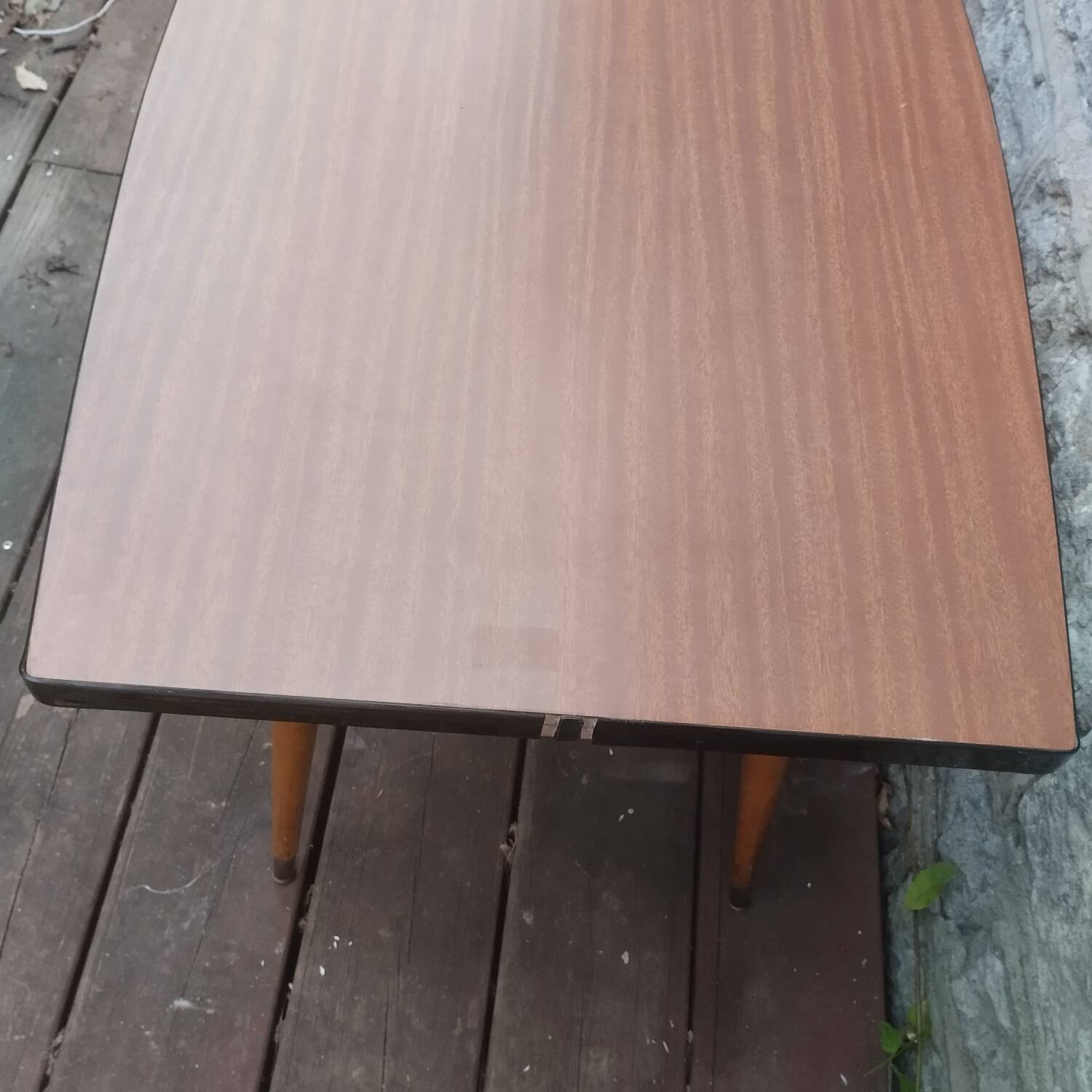 Coffee table. Compass legs. 1960s/70s