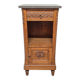 Table de chevet française en chêne, fin des années 1800