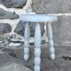 Blue-grey tripod stool