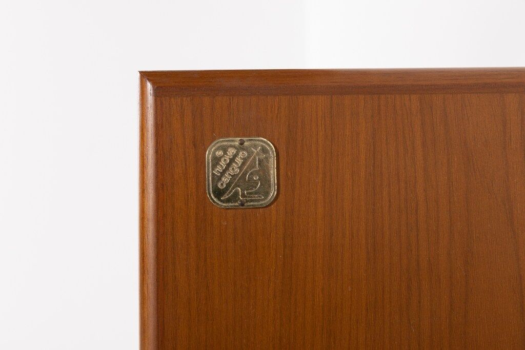 Venetian blind door shoe cabinet, 1940s