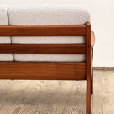 Mid Century Modern 3-Seat Sofa, Ole Wanscher for France & Son, Senator Teak, Danish Design Couch