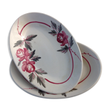 Two raviers of the earthenware factories of Sarreguemines / vintage years 60-70