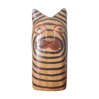 Statuette en bois style colonial