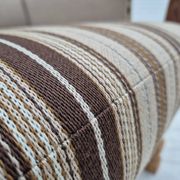 1970s, Danish armchair, furniture wool fabric, oak wood, original condition