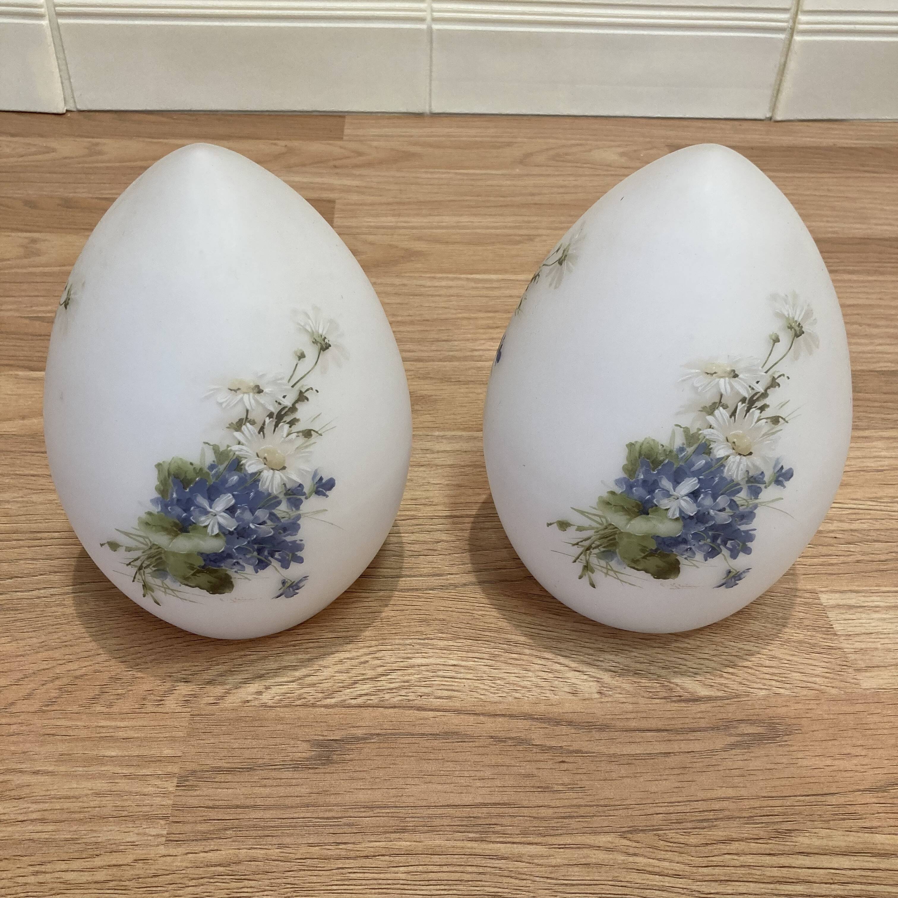 Pair of opaline lamps, 1950s design "Ben Swildens".