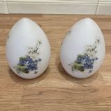 Pair of opaline lamps, 1950s design "Ben Swildens".