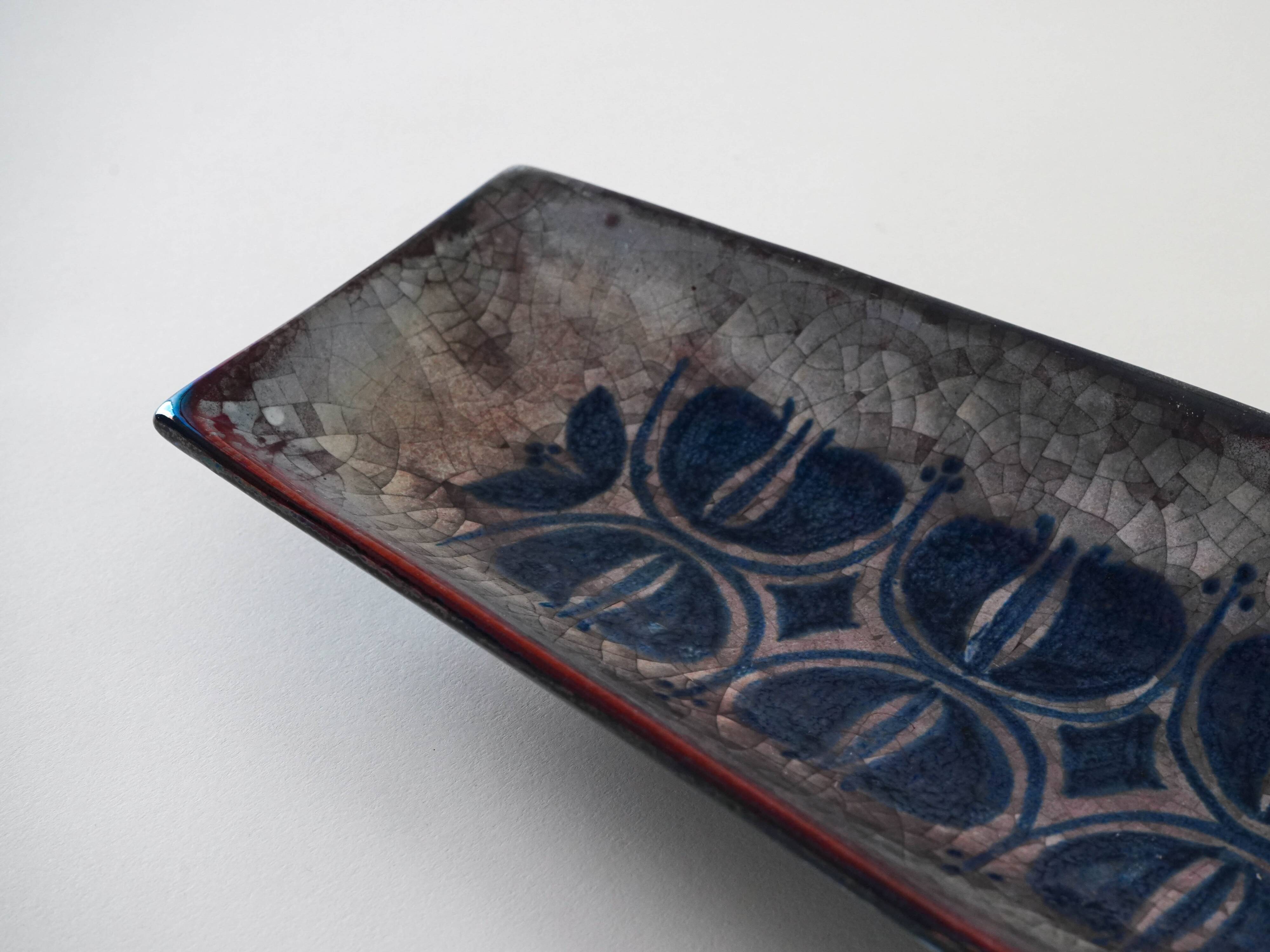 Ceramic platter, Danish design, 1960s, designer: Marianne Starck