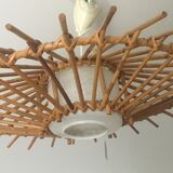 RATTAN AND GLASS hanging