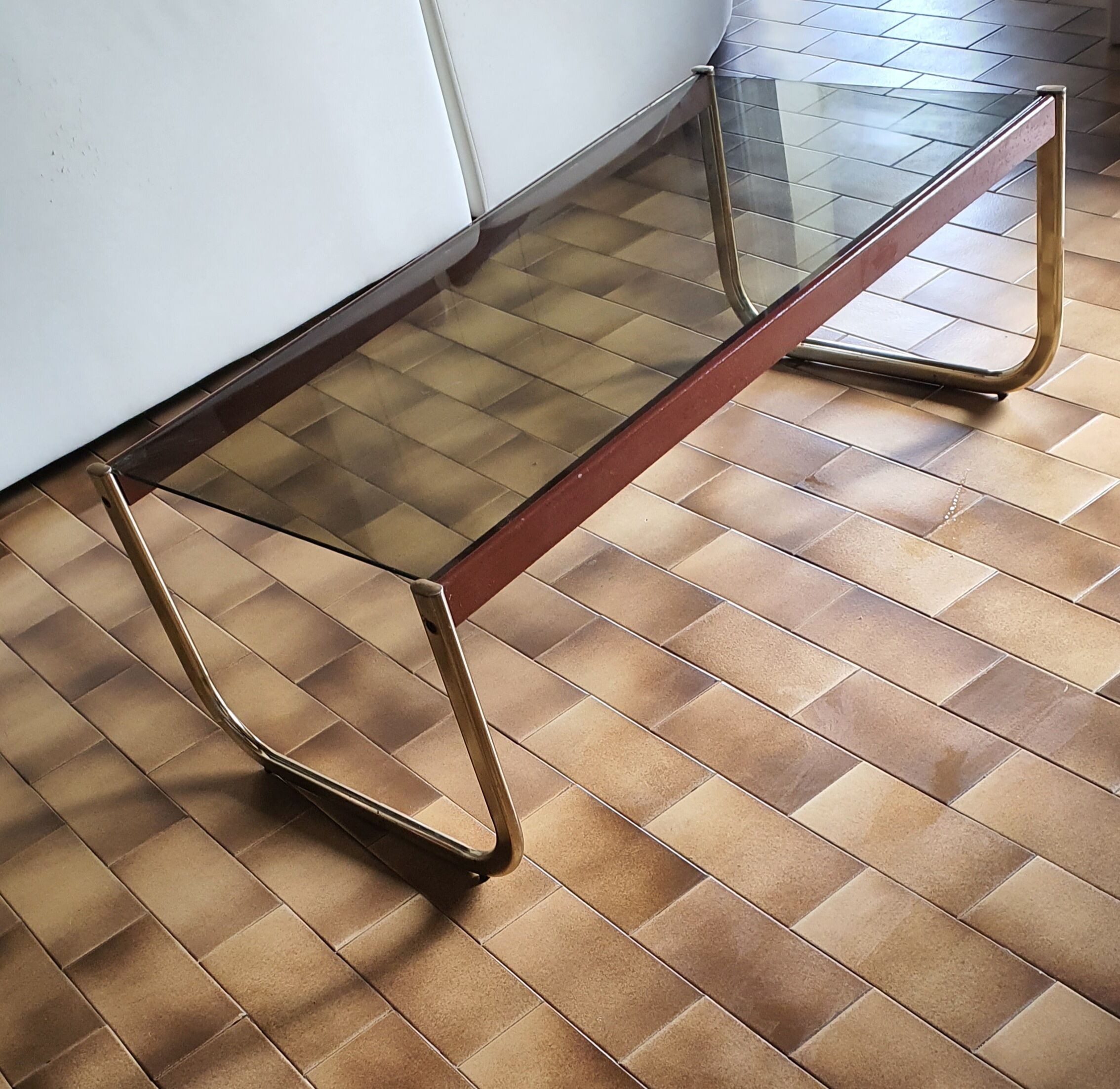 Smoked glass coffee table