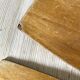Boat oars, wooden and brass boat