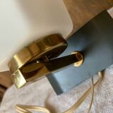 Glass and brass wall light 1960