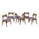 6 Danish Teak Dining Chairs by Erik Buch for Chr. Christensens, 1960s