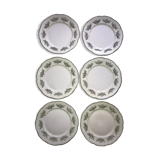 6 plates in Terre de Fer Badonviller Model Richelieu