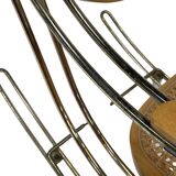 Vintage rocking chair brass bentwood design 1970s