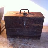 Suitcase in vintage box