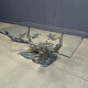 Vintage bonsai coffee table by Willy Daro, 1970s