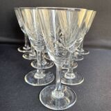 Liquor glasses (12) - art deco - cut and blown crystal