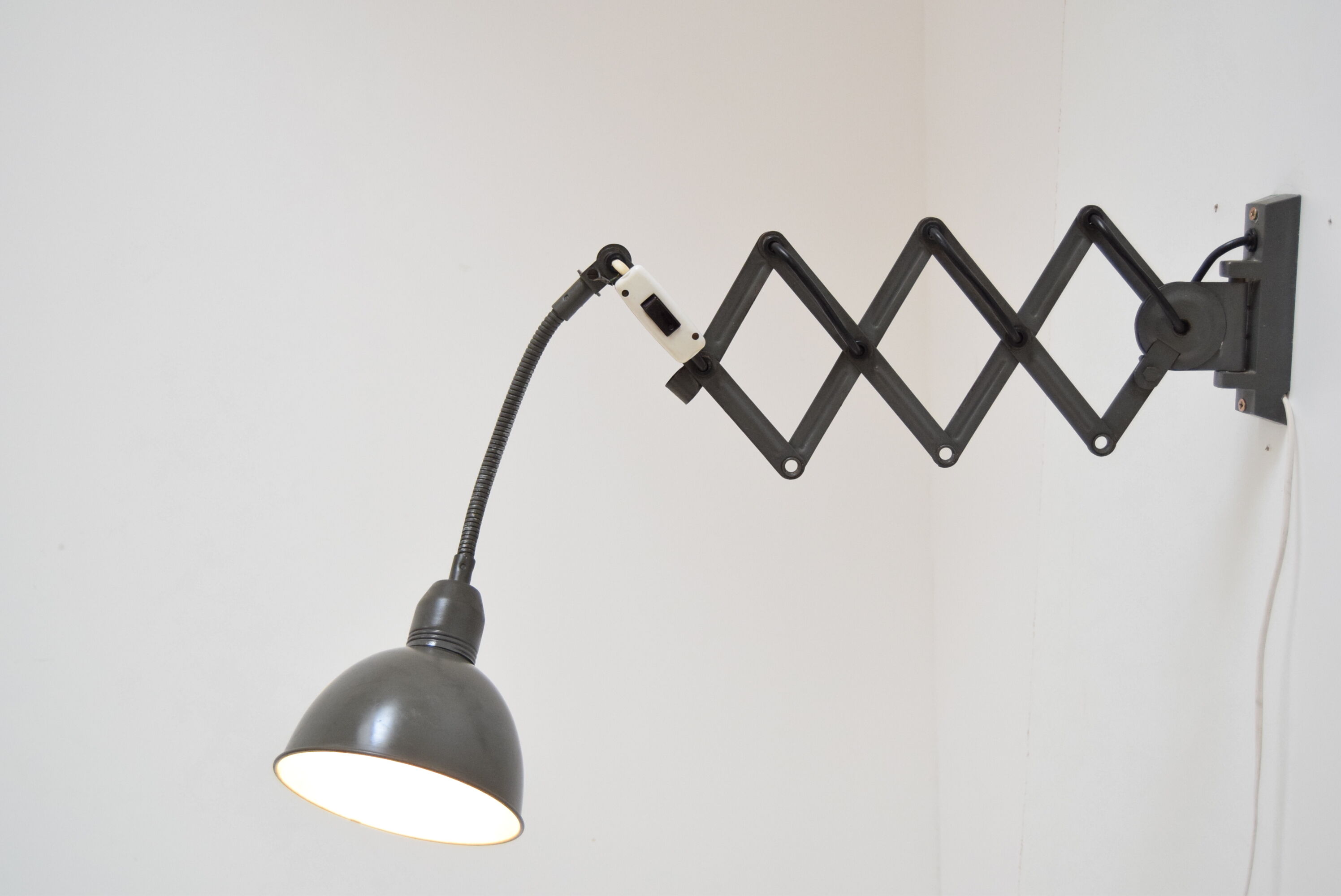 Adjustable Industrial Wall Lamp,Instala Decin,1960’s.