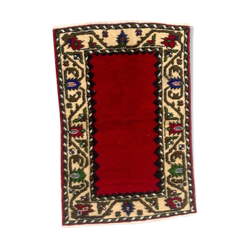 Vieux tapis turc Oushak 124x80 cm vintage