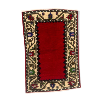 Vieux tapis turc Oushak 124x80 cm vintage