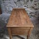 Antique French flour chest in oak – 19th-century farmhouse side table
