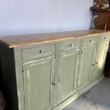 Ancien comptoir de mercerie – 4 portes, 4 tiroirs