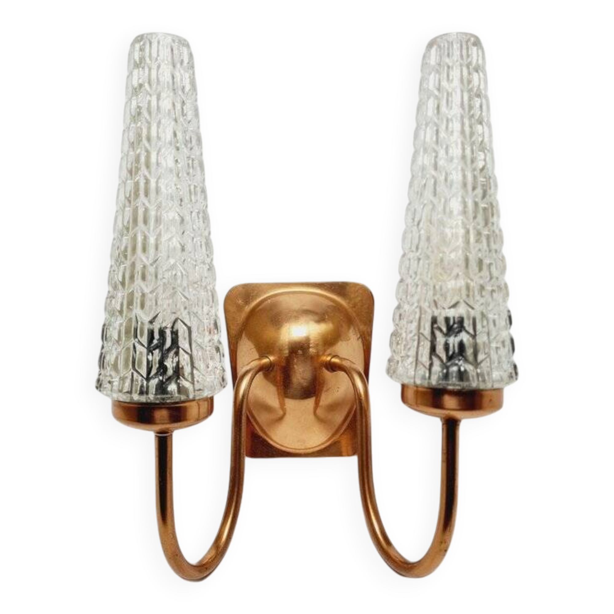 2-armed wall lamp from Elmet Zabrze, Poland, 1970s