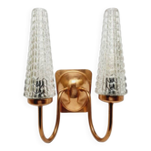 2-armed wall lamp from Elmet Zabrze, Poland, 1970s